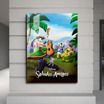 Flex Designs Metal Poster Saludos Amigos Classic 24 x 36" Home Goods - Movie 1942 Movie Metal Poster