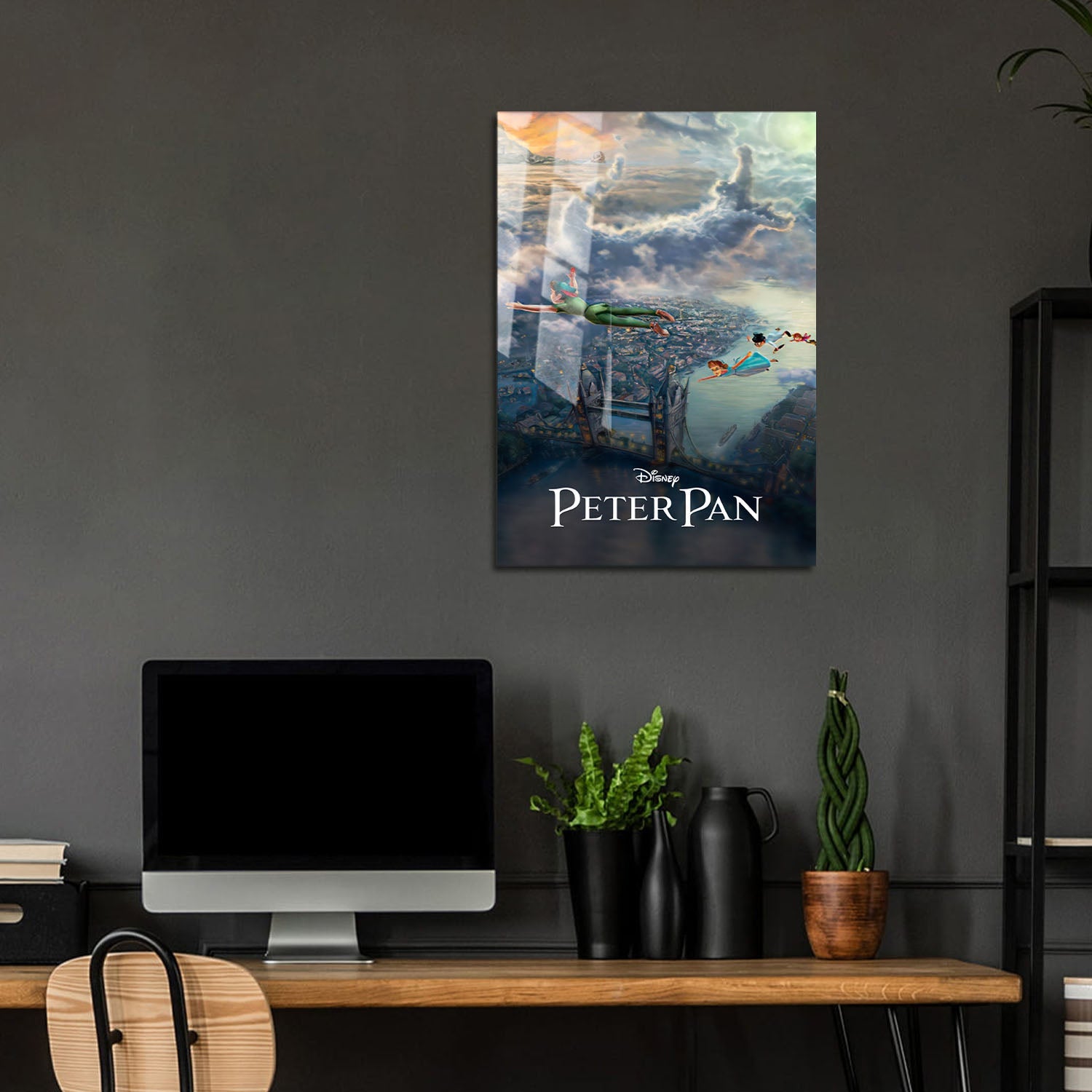 Flex Designs Metal Poster Peter Pan Classic 5 x 7" Home Goods - Movie 1953 Movie Metal Poster