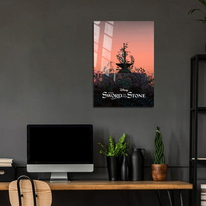 Flex Designs Metal Poster The Sword in the Stone Classic 5 x 7" Home Goods - Movie 1963 Movie Metal Poster