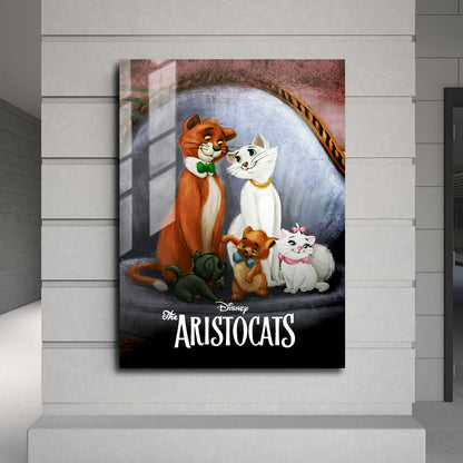 Flex Designs Metal Poster The Aristocats Classic 24 x 36" Home Goods - Movie 1970 Movie Metal Poster