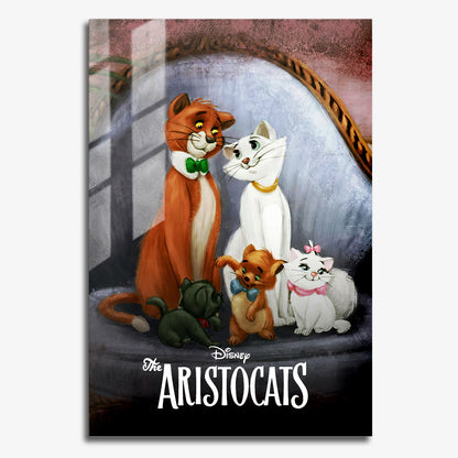 Flex Designs Metal Poster The Aristocats Classic 11 x 17" Home Goods - Movie 1970 Movie Metal Poster