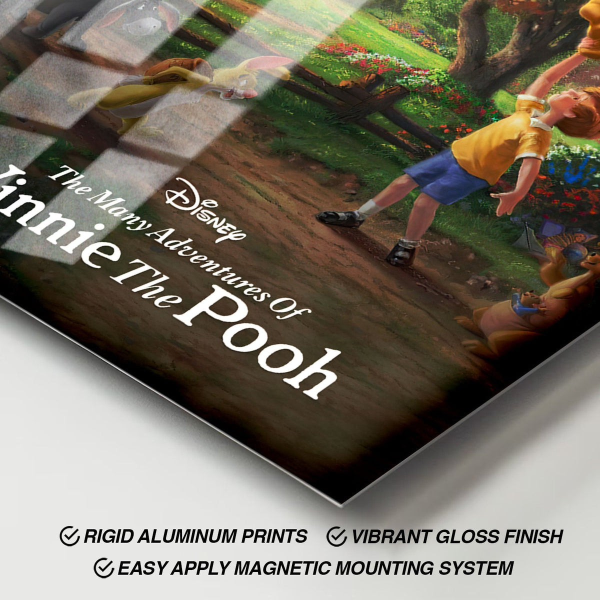 Flex Designs Metal Poster The Many Adventures of Winnie the Pooh Classic 11 x 17" Home Goods - Movie 1977 Movie Metal Poster