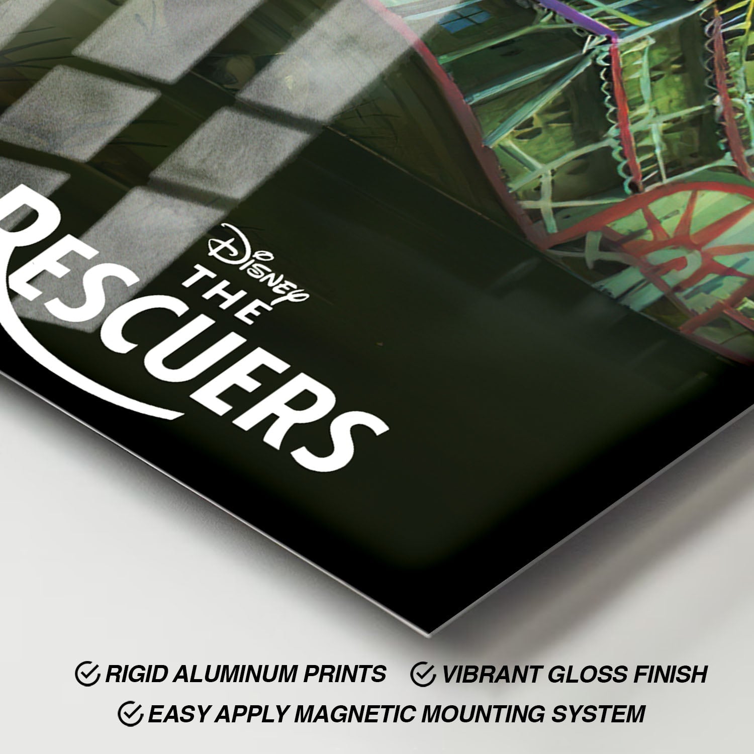 Flex Designs Metal Poster The Rescuers Classic 11 x 17" Home Goods - Movie 1977 Movie Metal Poster