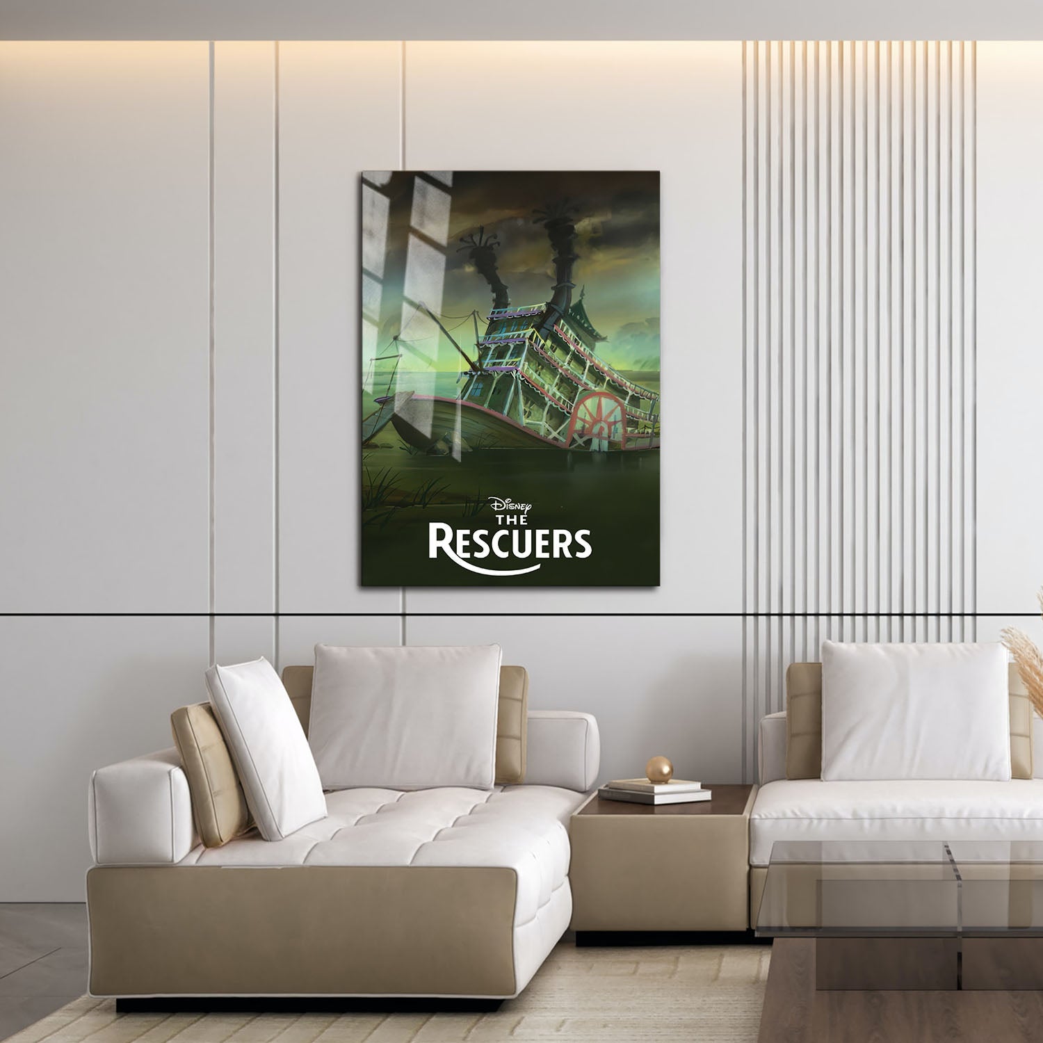 Flex Designs Metal Poster The Rescuers Classic 16 x 24" Home Goods - Movie 1977 Movie Metal Poster