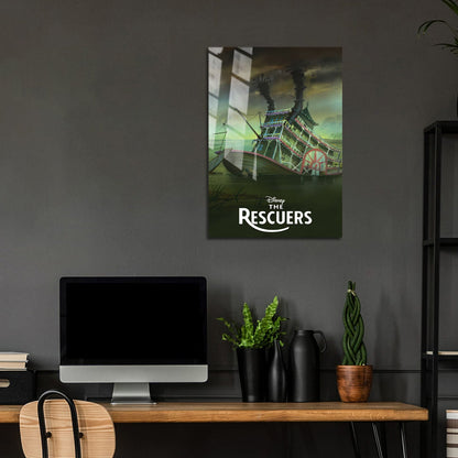 Flex Designs Metal Poster The Rescuers Classic 5 x 7" Home Goods - Movie 1977 Movie Metal Poster