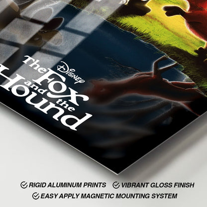 Flex Designs Metal Poster The Fox and the Hound Classic 11 x 17" Home Goods - Movie 1981 Movie Metal Poster