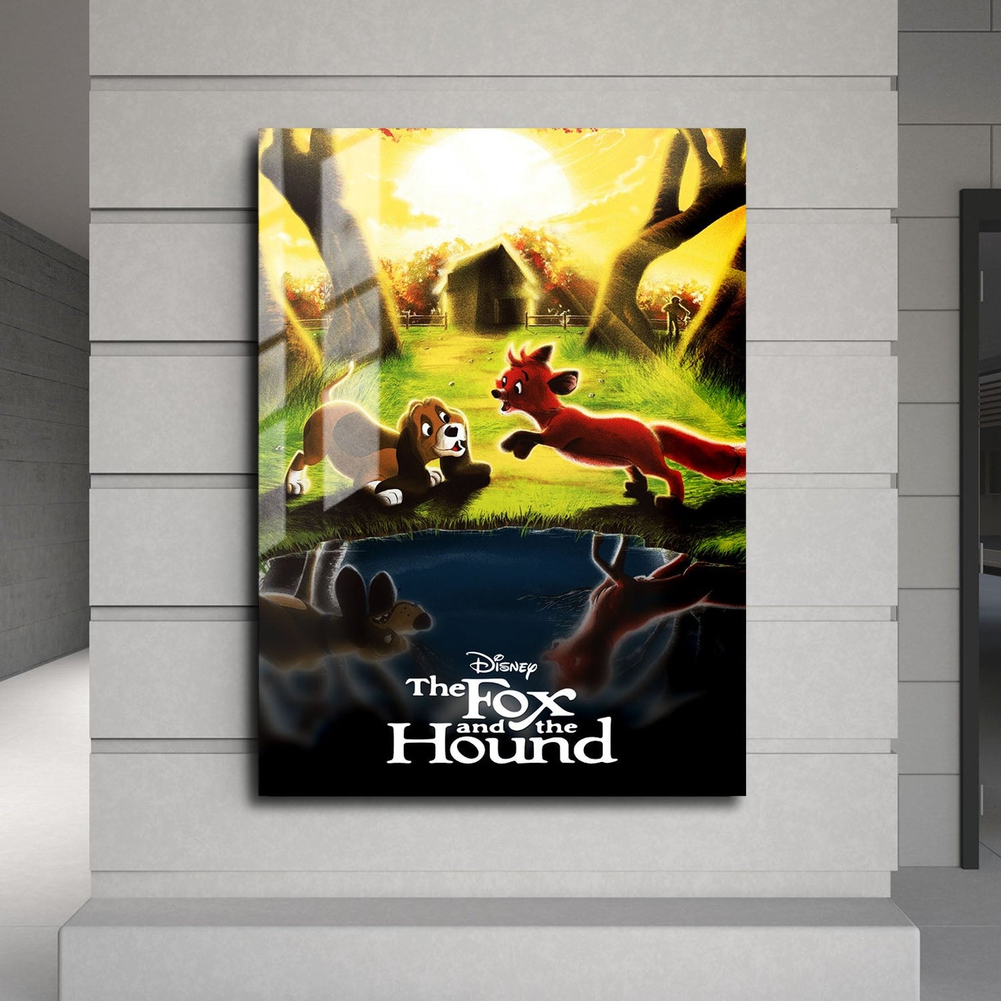 Flex Designs Metal Poster The Fox and the Hound Classic 24 x 36" Home Goods - Movie 1981 Movie Metal Poster