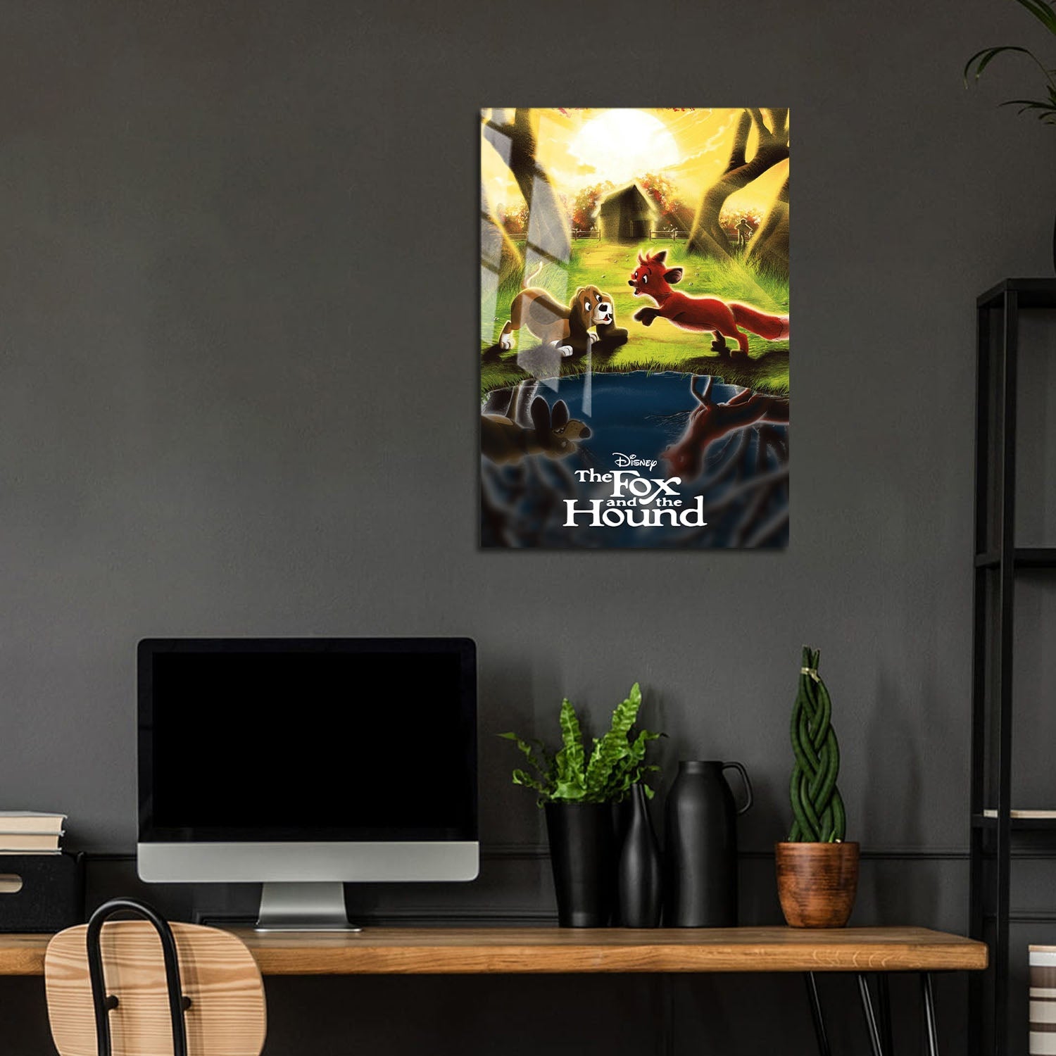 Flex Designs Metal Poster The Fox and the Hound Classic 5 x 7" Home Goods - Movie 1981 Movie Metal Poster