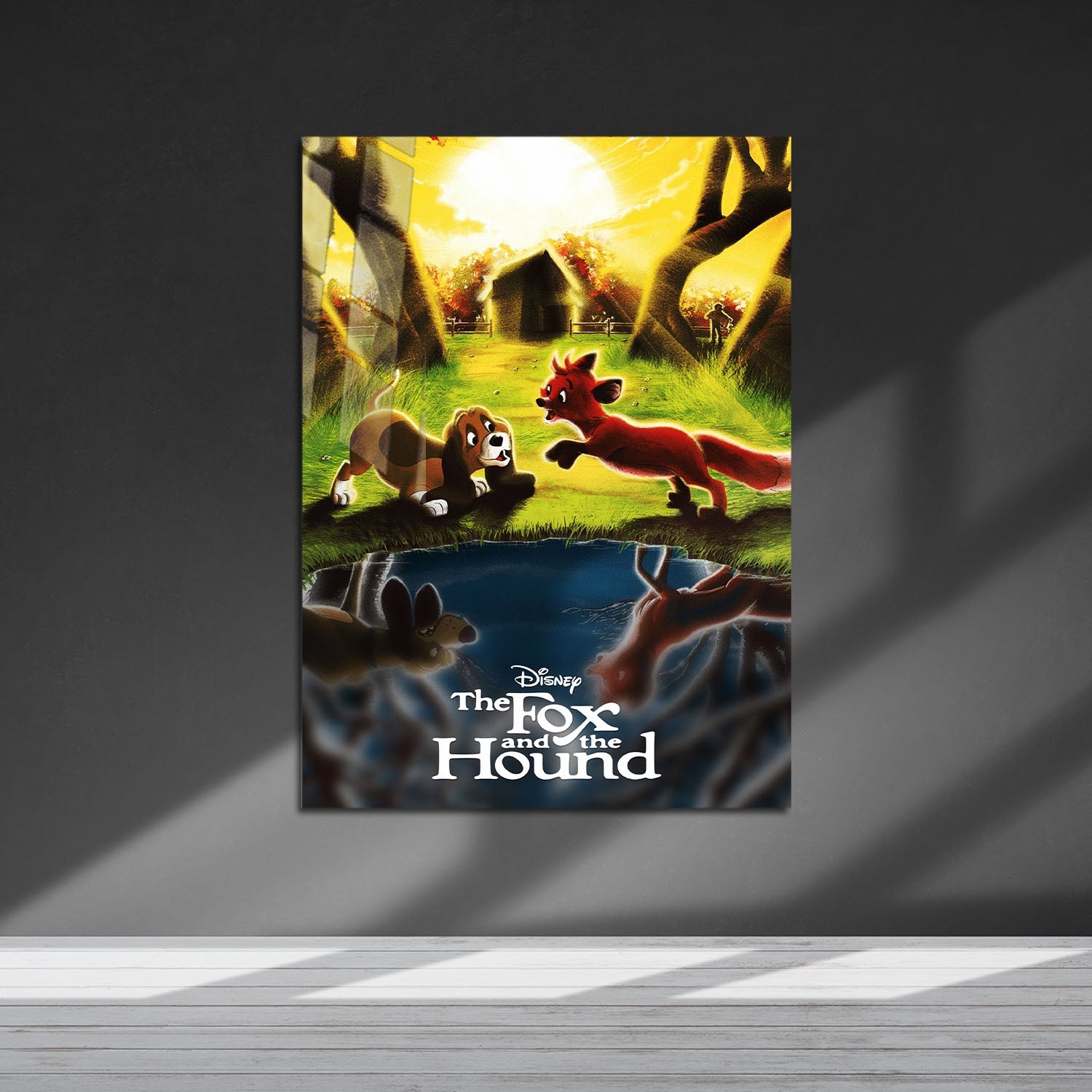 Flex Designs Metal Poster The Fox and the Hound Classic 5 x 7" Home Goods - Movie 1981 Movie Metal Poster