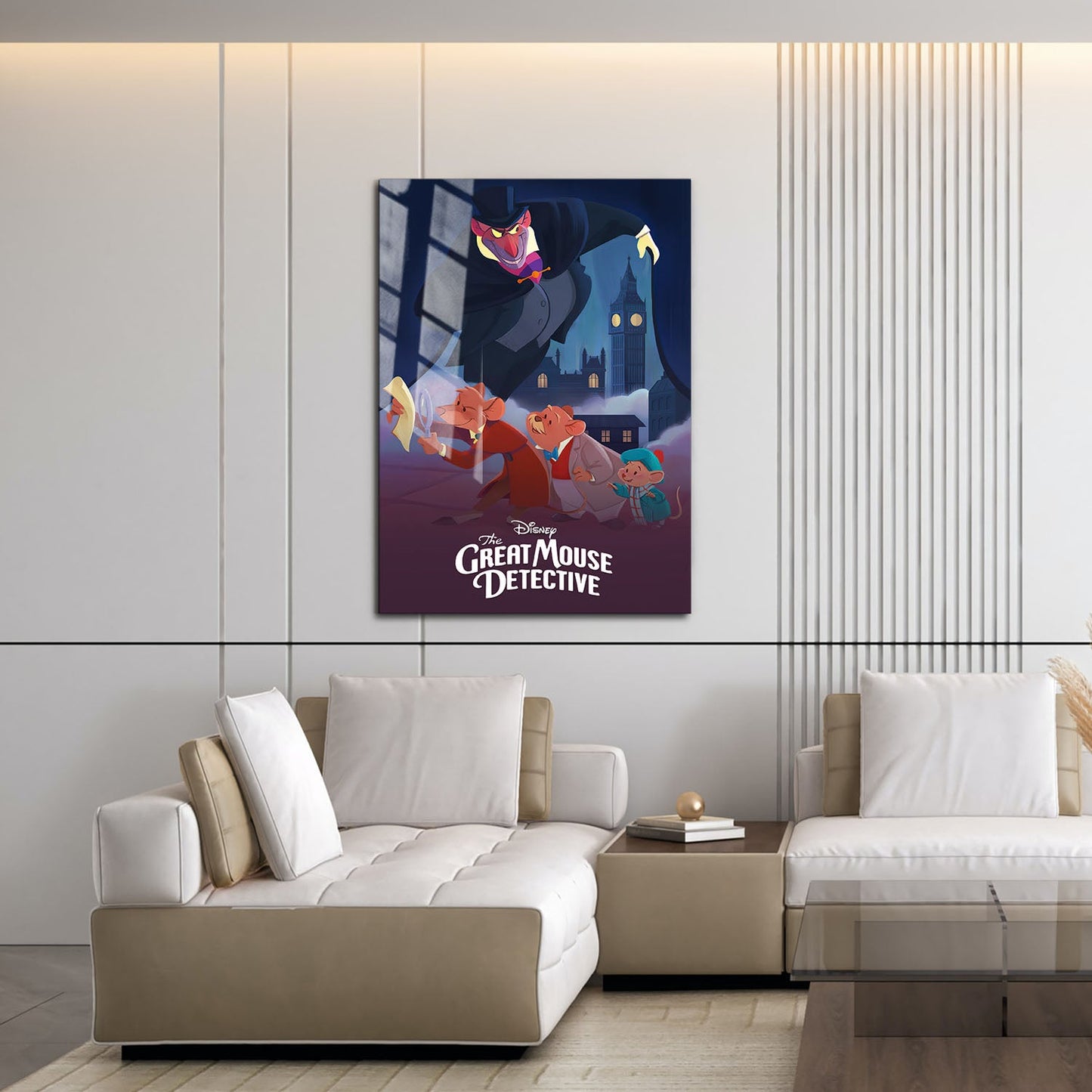 Flex Designs Metal Poster The Great Mouse Detective Classic 16 x 24" Home Goods - Movie 1986 Movie Metal Poster
