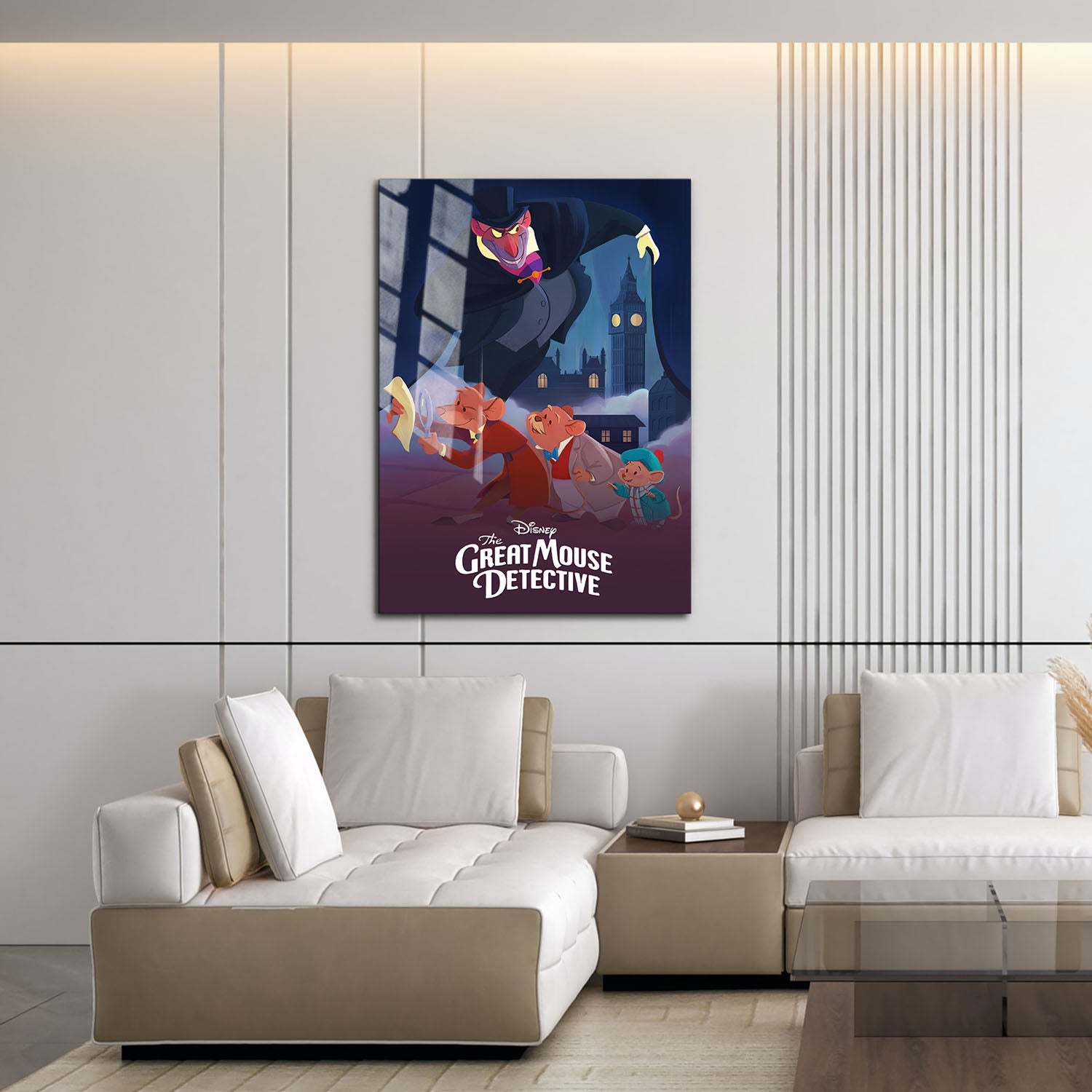 Flex Designs Metal Poster The Great Mouse Detective Classic 16 x 24" Home Goods - Movie 1986 Movie Metal Poster
