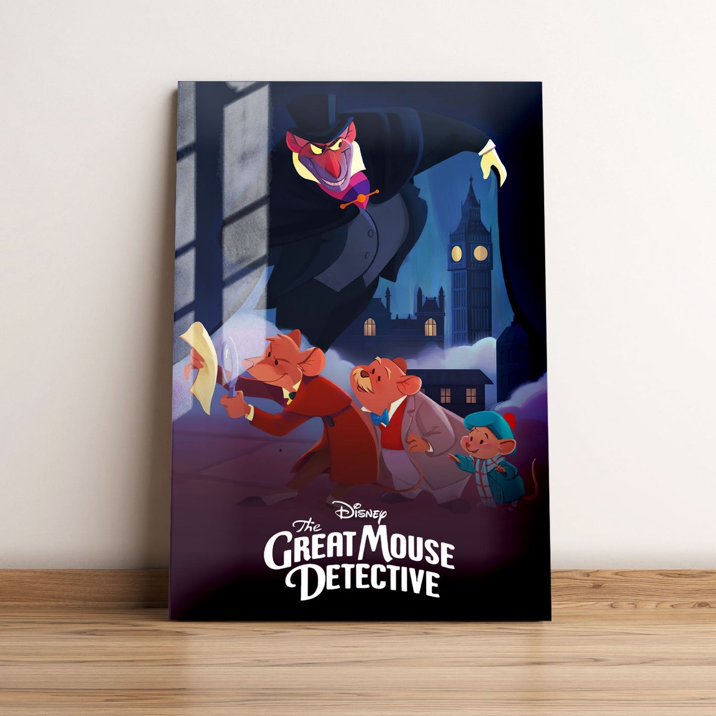 The Great Mouse Detective Classic Movie Metal Poster