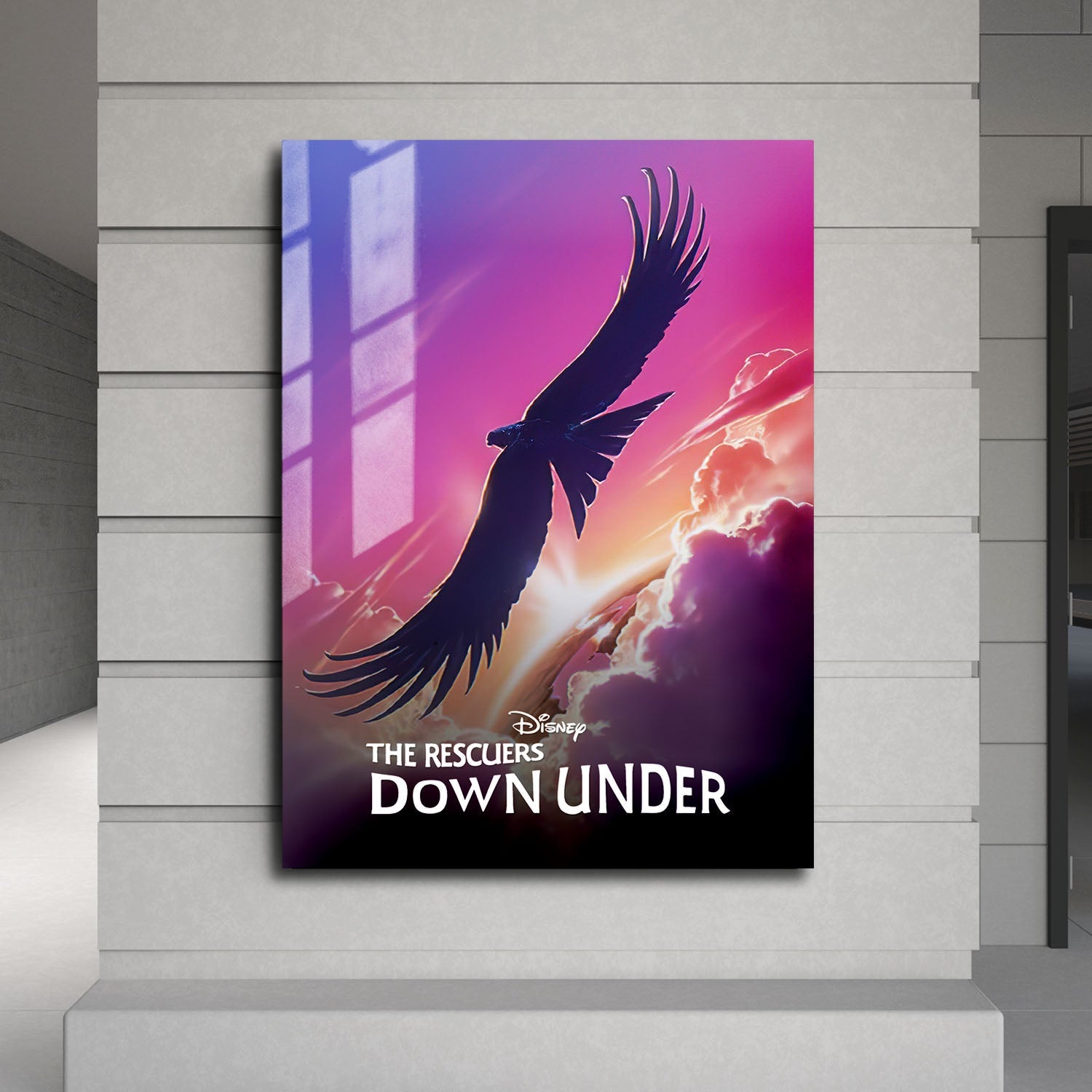 Flex Designs Metal Poster The Rescuers Down Under Classic 24 x 36" Home Goods - Movie 1990 Movie Metal Poster
