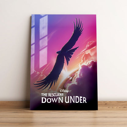 The Rescuers Down Under Classic Movie Metal Poster