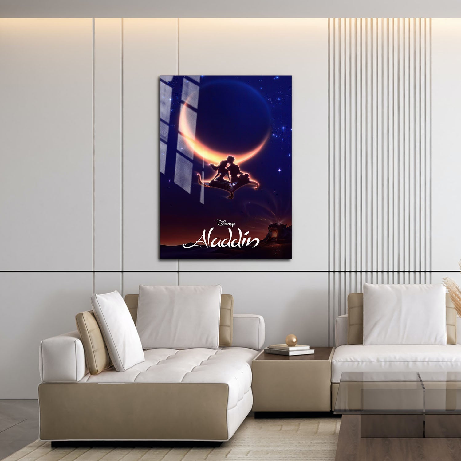 Flex Designs Metal Poster Aladdin Classic 16 x 24" Home Goods - Movie 1992 Movie Metal Poster