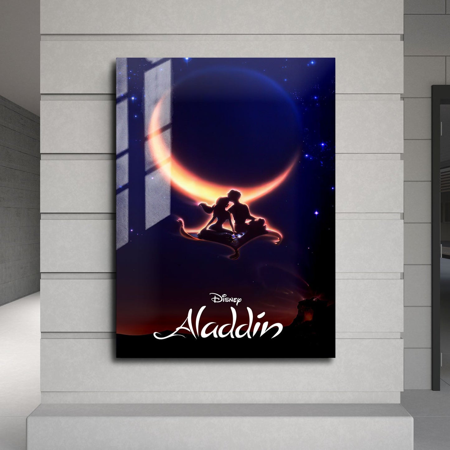 Flex Designs Metal Poster Aladdin Classic 24 x 36" Home Goods - Movie 1992 Movie Metal Poster