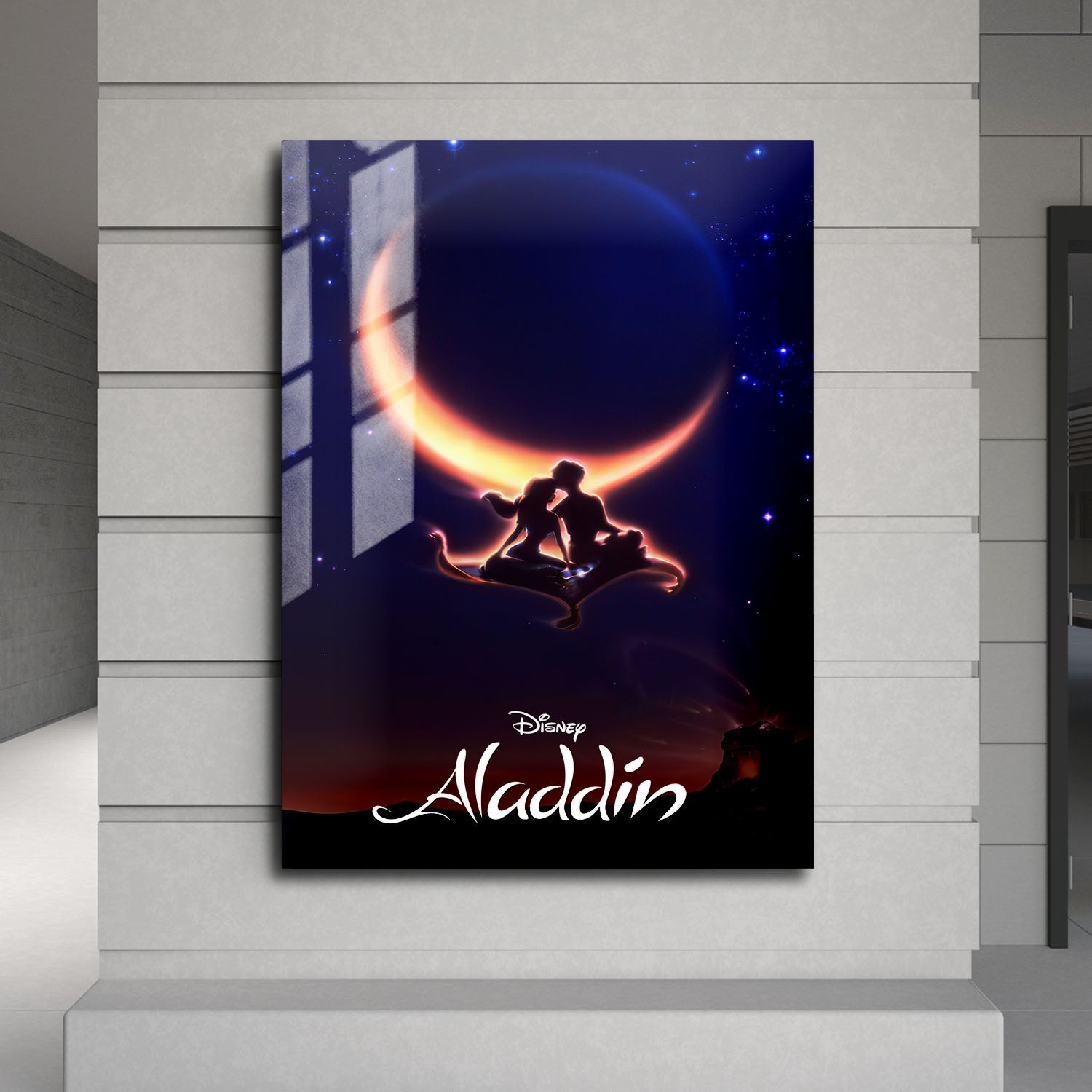 Flex Designs Metal Poster Aladdin Classic 24 x 36" Home Goods - Movie 1992 Movie Metal Poster