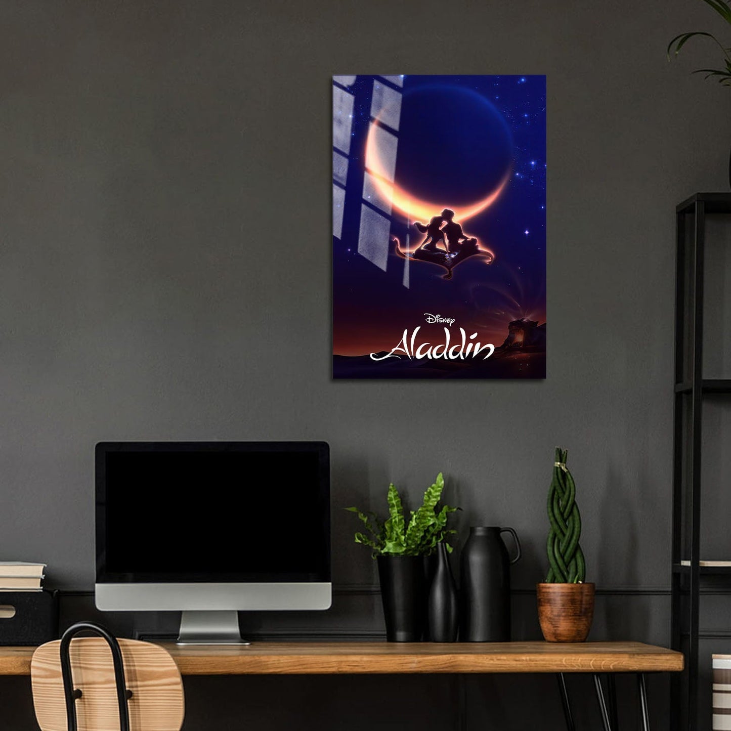Flex Designs Metal Poster Aladdin Classic 5 x 7" Home Goods - Movie 1992 Movie Metal Poster