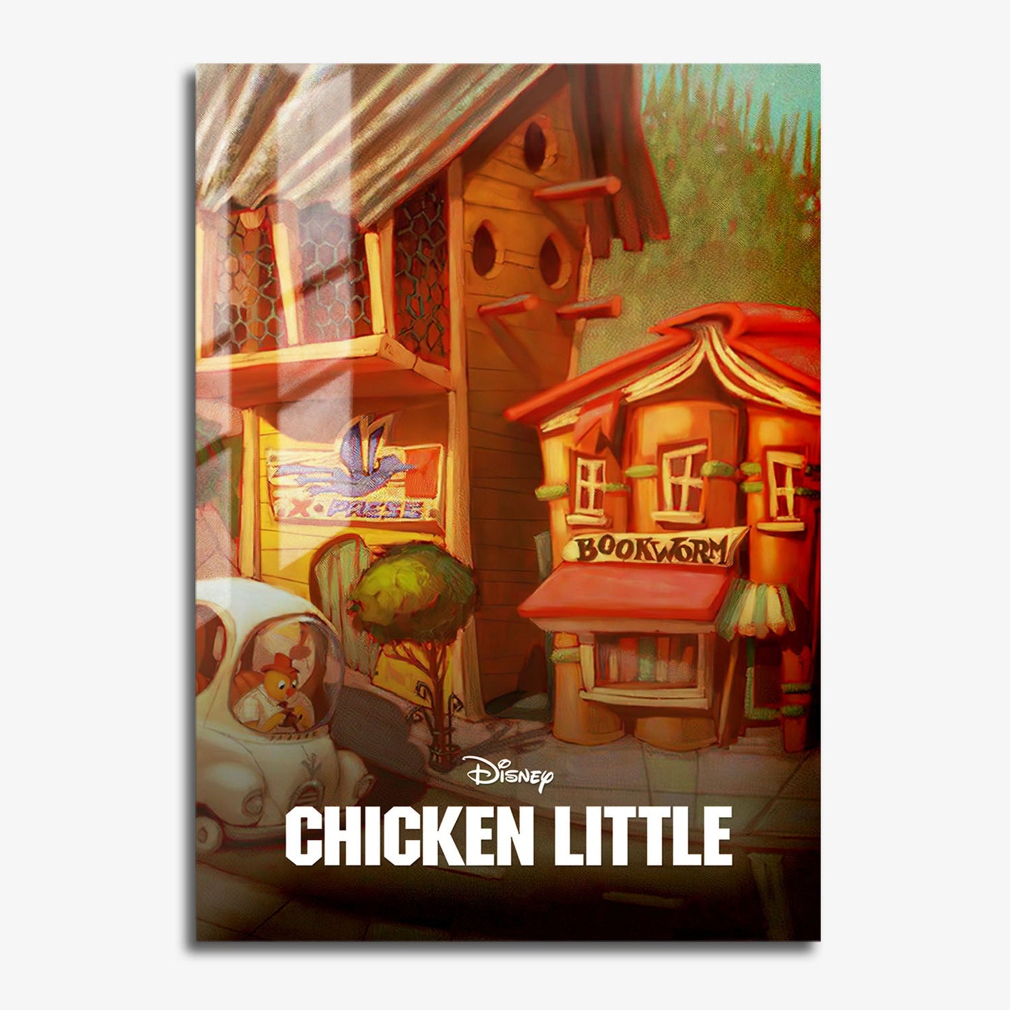 Flex Designs Metal Poster Chicken Little Classic 11 x 17" Home Goods - Movie 2005 Movie Metal Poster