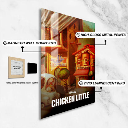 Flex Designs Metal Poster Chicken Little Classic 16 x 24" Home Goods - Movie 2005 Movie Metal Poster