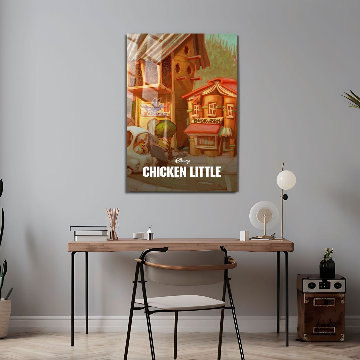 Flex Designs Metal Poster Chicken Little Classic 24 x 36" Home Goods - Movie 2005 Movie Metal Poster