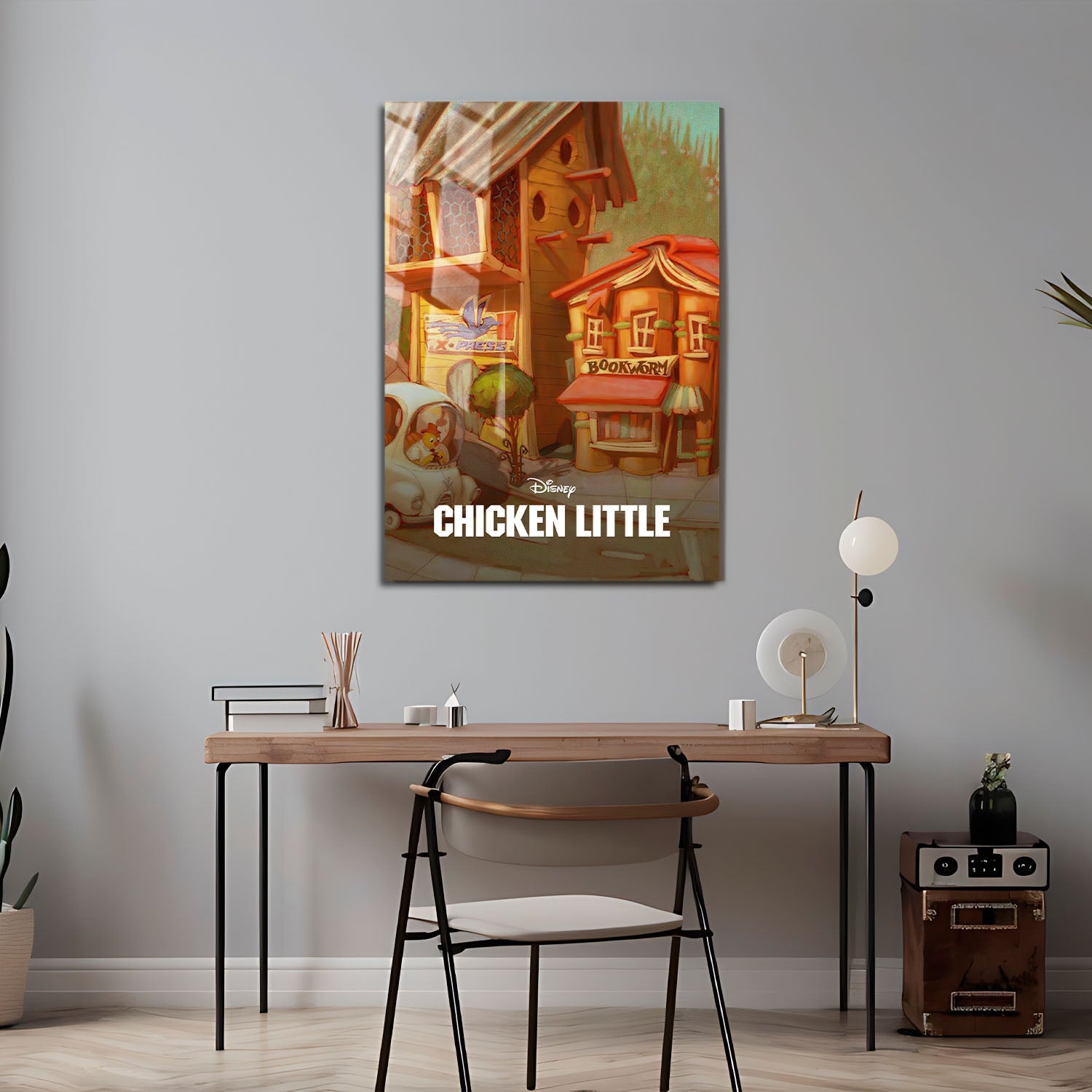 Flex Designs Metal Poster Chicken Little Classic 24 x 36" Home Goods - Movie 2005 Movie Metal Poster