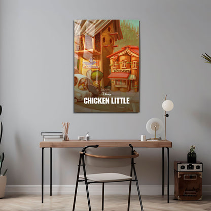 Flex Designs Metal Poster Chicken Little Classic 24 x 36" Home Goods - Movie 2005 Movie Metal Poster