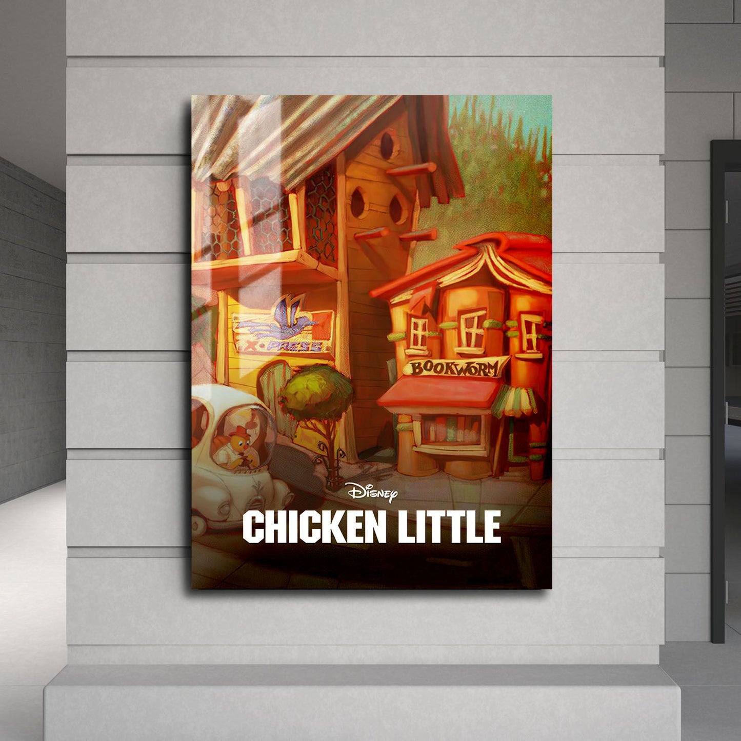 Flex Designs Metal Poster Chicken Little Classic 24 x 36" Home Goods - Movie 2005 Movie Metal Poster