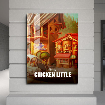 Flex Designs Metal Poster Chicken Little Classic 24 x 36" Home Goods - Movie 2005 Movie Metal Poster