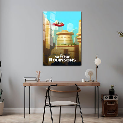 Flex Designs Metal Poster Meet the Robinsons Classic 24 x 36" Home Goods - Movie 2007 Movie Metal Poster