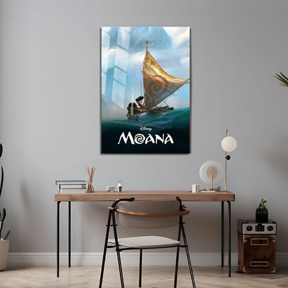 Flex Designs Metal Poster Moana Classic 24 x 36" Home Goods - Movie 2016 Movie Metal Poster