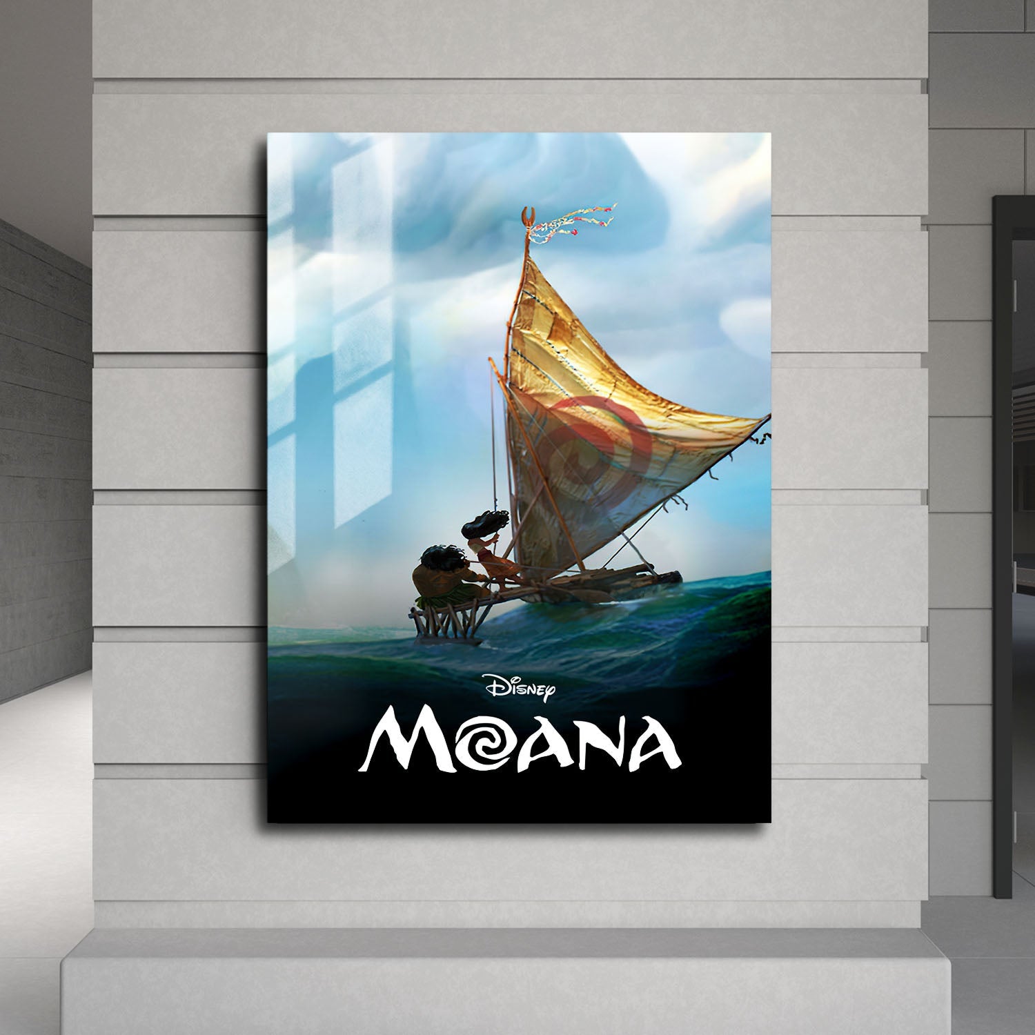 Flex Designs Metal Poster Moana Classic 24 x 36" Home Goods - Movie 2016 Movie Metal Poster