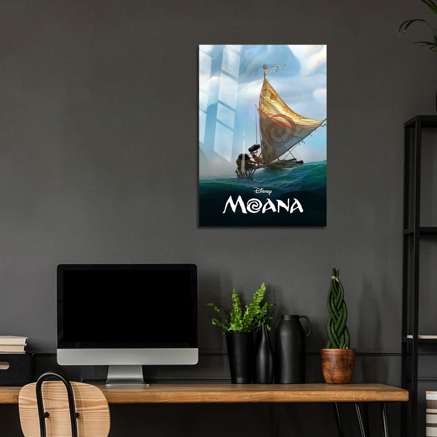 Flex Designs Metal Poster Moana Classic 5 x 7" Home Goods - Movie 2016 Movie Metal Poster