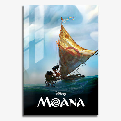 Flex Designs Metal Poster Moana Classic 11 x 17" Home Goods - Movie 2016 Movie Metal Poster