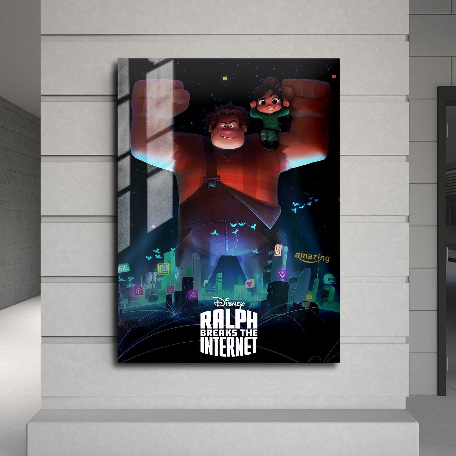 Flex Designs Metal Poster Ralph Breaks the Internet Classic 24 x 36" Home Goods - Movie 2018 Movie Metal Poster