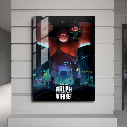 Flex Designs Metal Poster Ralph Breaks the Internet Classic 24 x 36" Home Goods - Movie 2018 Movie Metal Poster