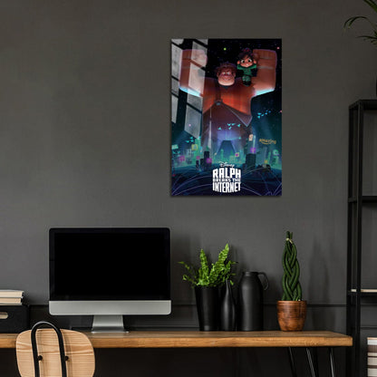 Flex Designs Metal Poster Ralph Breaks the Internet Classic 5 x 7" Home Goods - Movie 2018 Movie Metal Poster