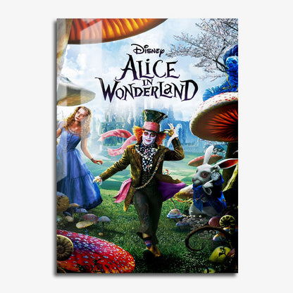 Flex Designs Metal Poster Alice in Wonderland Live Action 11 x 17" Home Goods - Movie 2010 Movie Metal Poster