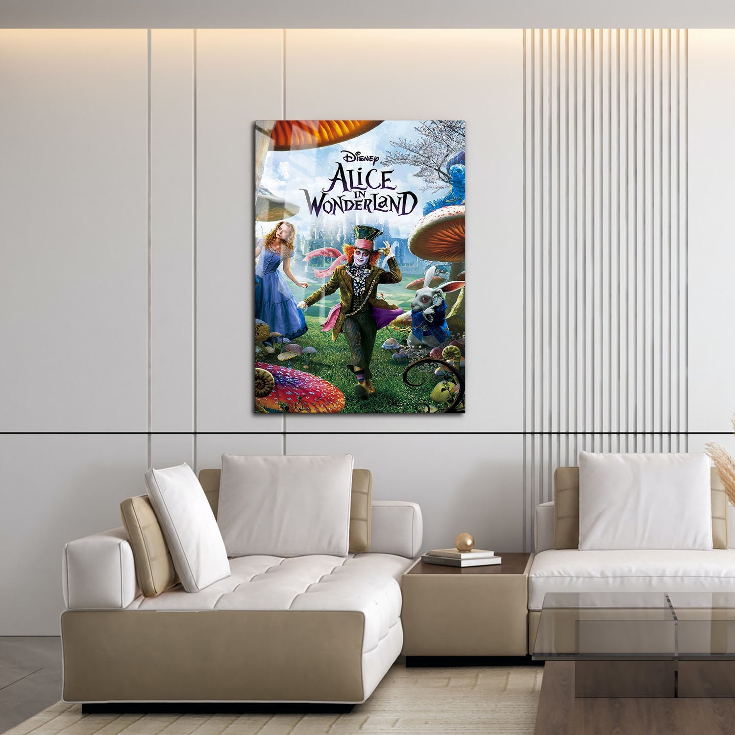 Flex Designs Metal Poster Alice in Wonderland Live Action 16 x 24" Home Goods - Movie 2010 Movie Metal Poster