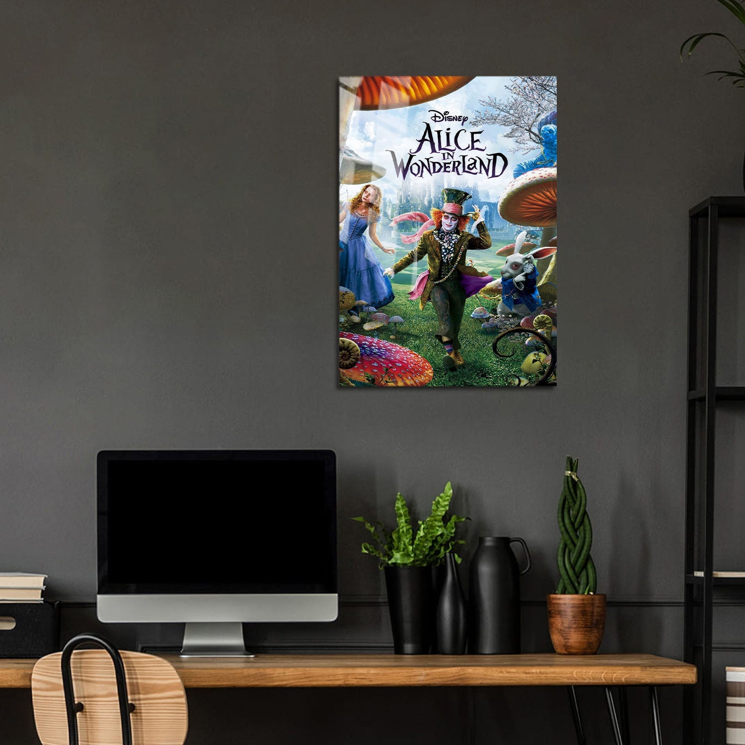 Flex Designs Metal Poster Alice in Wonderland Live Action 5 x 7" Home Goods - Movie 2010 Movie Metal Poster