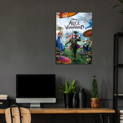 Flex Designs Metal Poster Alice in Wonderland Live Action 5 x 7" Home Goods - Movie 2010 Movie Metal Poster
