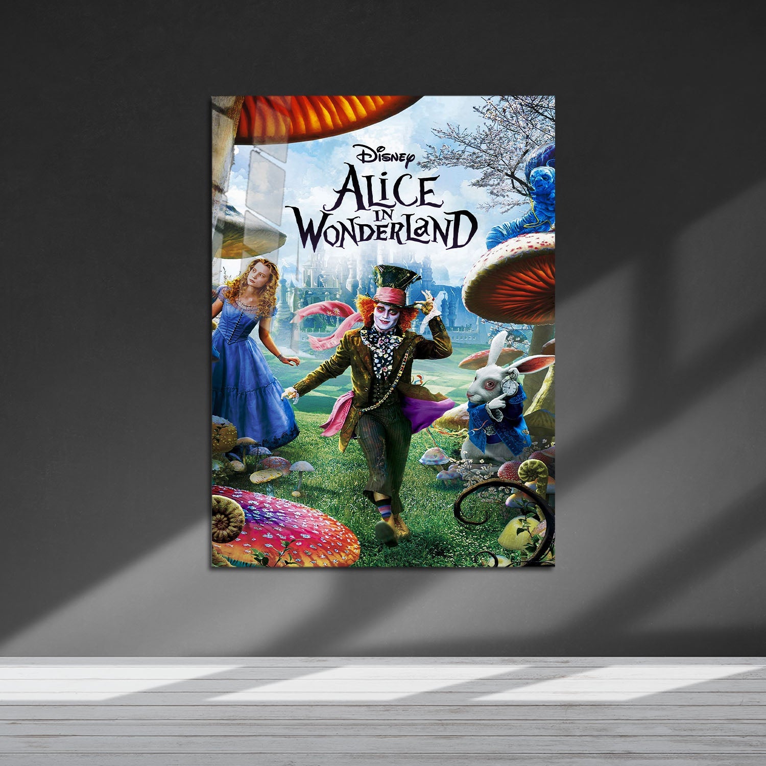 Flex Designs Metal Poster Alice in Wonderland Live Action 5 x 7" Home Goods - Movie 2010 Movie Metal Poster