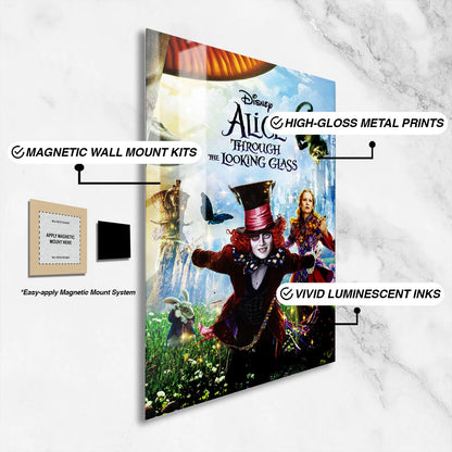 Flex Designs Metal Poster Alice Through the Looking Glass Live Action 16 x 24" Home Goods - Movie 2016 Movie Metal Poster