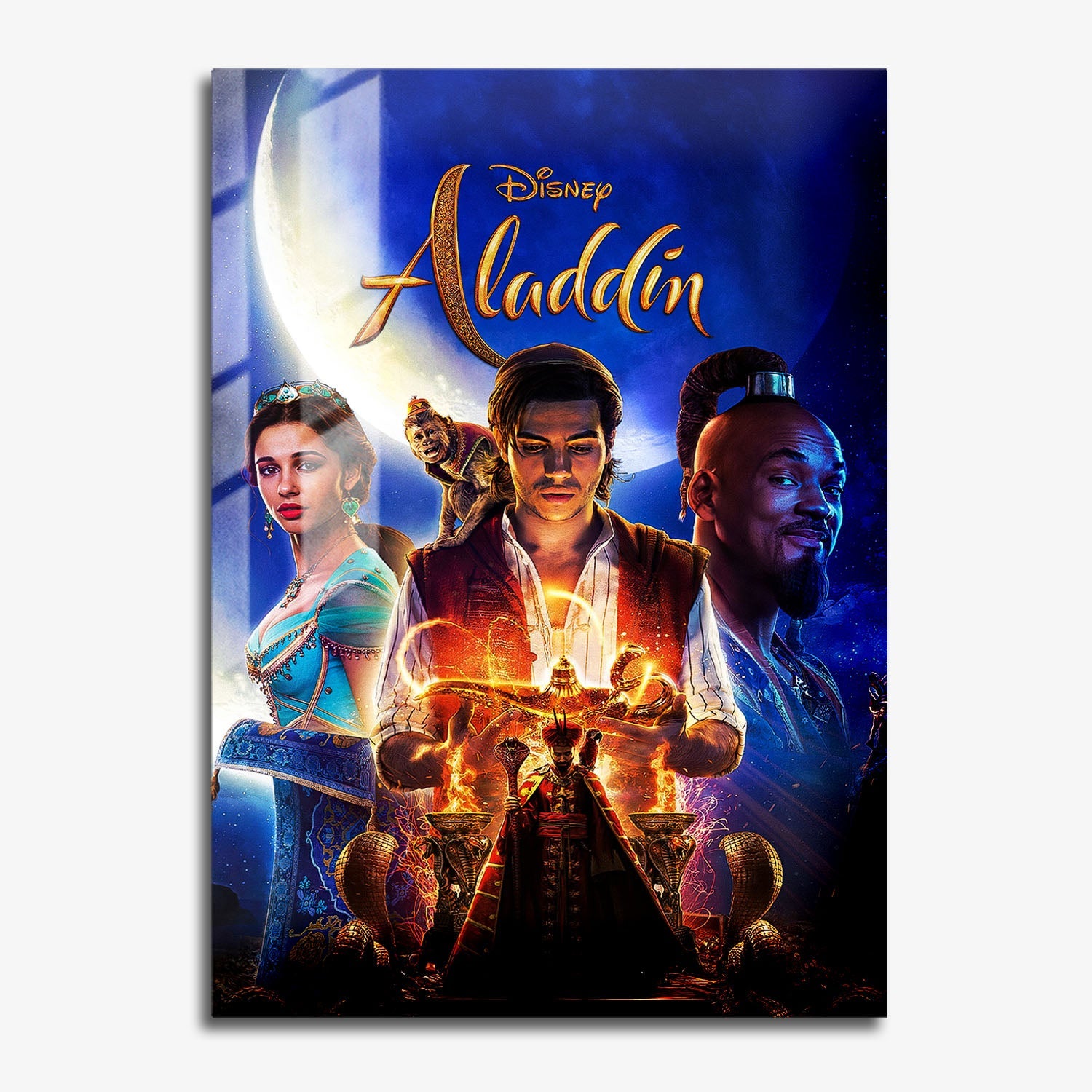 Flex Designs Metal Poster Aladdin Live Action 11 x 17" Home Goods - Movie 2019 Movie Metal Poster