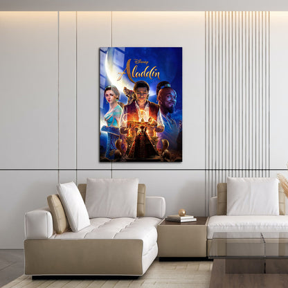 Flex Designs Metal Poster Aladdin Live Action 16 x 24" Home Goods - Movie 2019 Movie Metal Poster