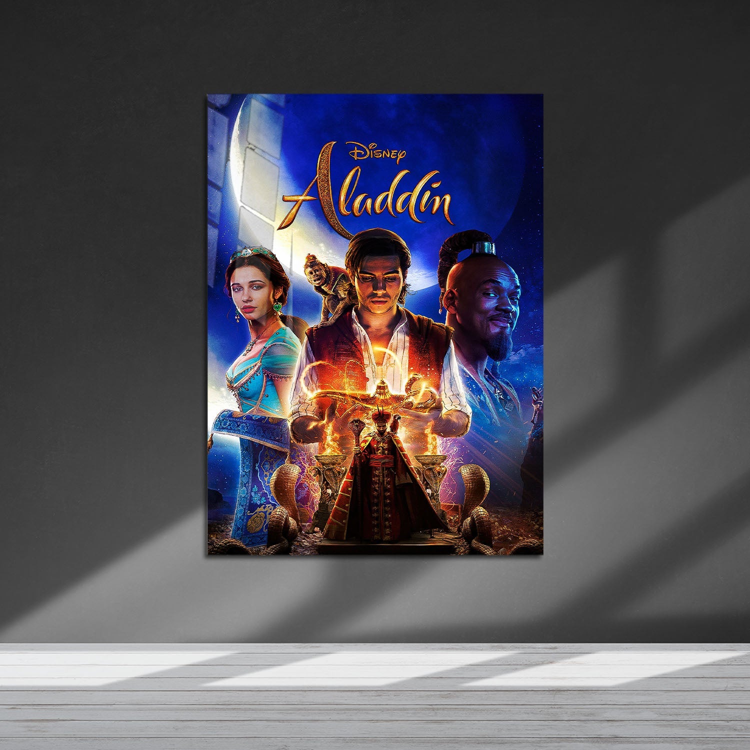 Flex Designs Metal Poster Aladdin Live Action 5 x 7" Home Goods - Movie 2019 Movie Metal Poster