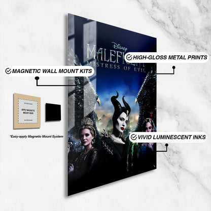 Flex Designs Metal Poster Maleficent Mistress of Evil Live Action 16 x 24" Home Goods - Movie 2019 Movie Metal Poster