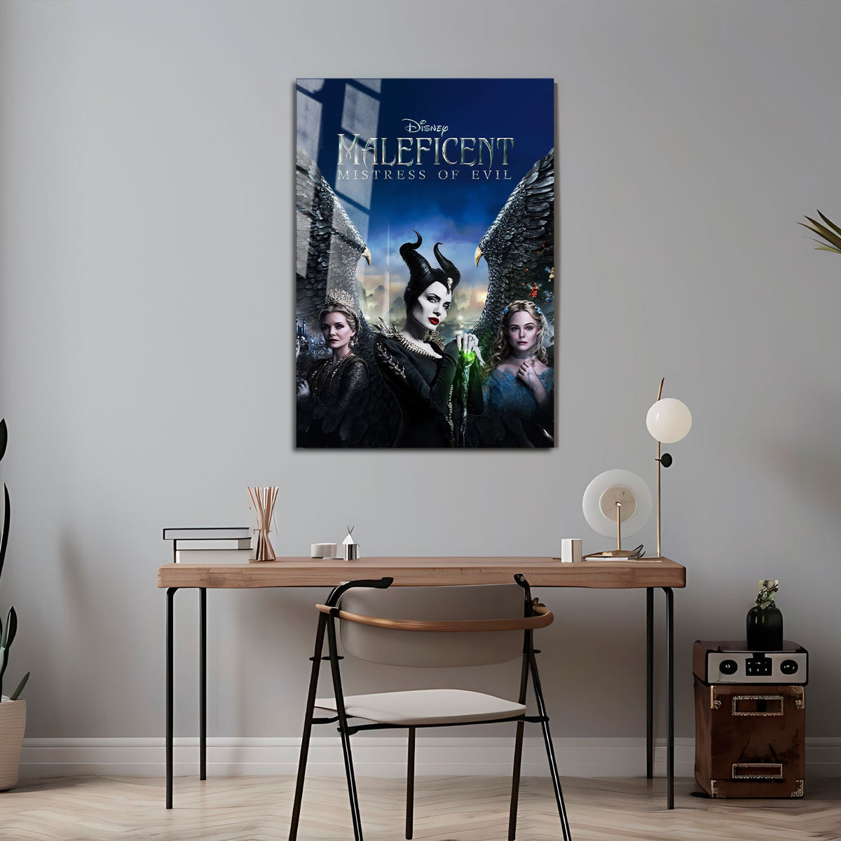 Flex Designs Metal Poster Maleficent Mistress of Evil Live Action 24 x 36" Home Goods - Movie 2019 Movie Metal Poster
