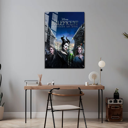 Flex Designs Metal Poster Maleficent Mistress of Evil Live Action 24 x 36" Home Goods - Movie 2019 Movie Metal Poster