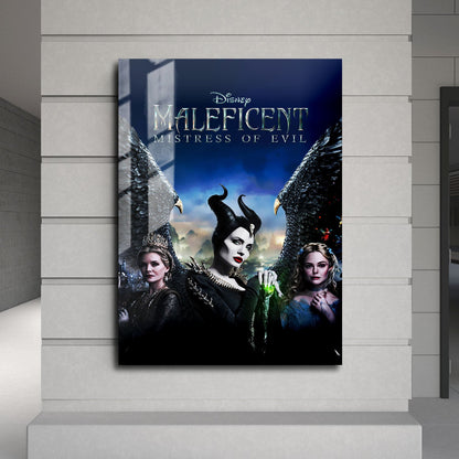 Flex Designs Metal Poster Maleficent Mistress of Evil Live Action 24 x 36" Home Goods - Movie 2019 Movie Metal Poster